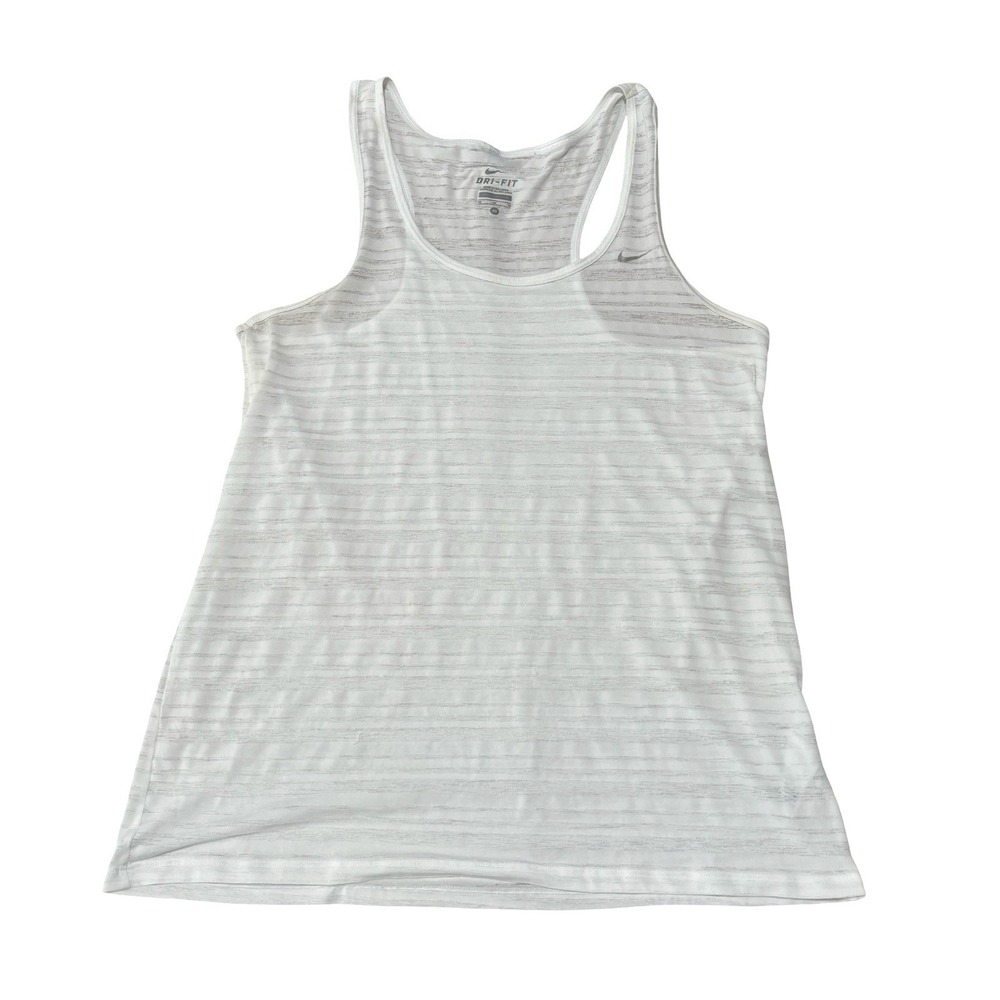 Nike Dri-Fit Women's Striped Tank Top Size Medium 16.5 x 26